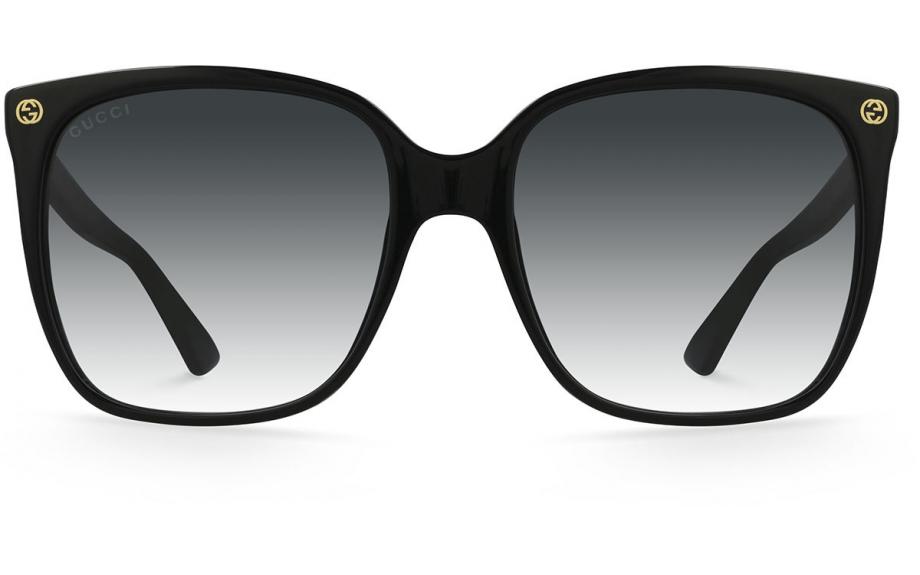 Gucci GG0022S 001 57 Sunglasses - Free Shipping | Shade Station
